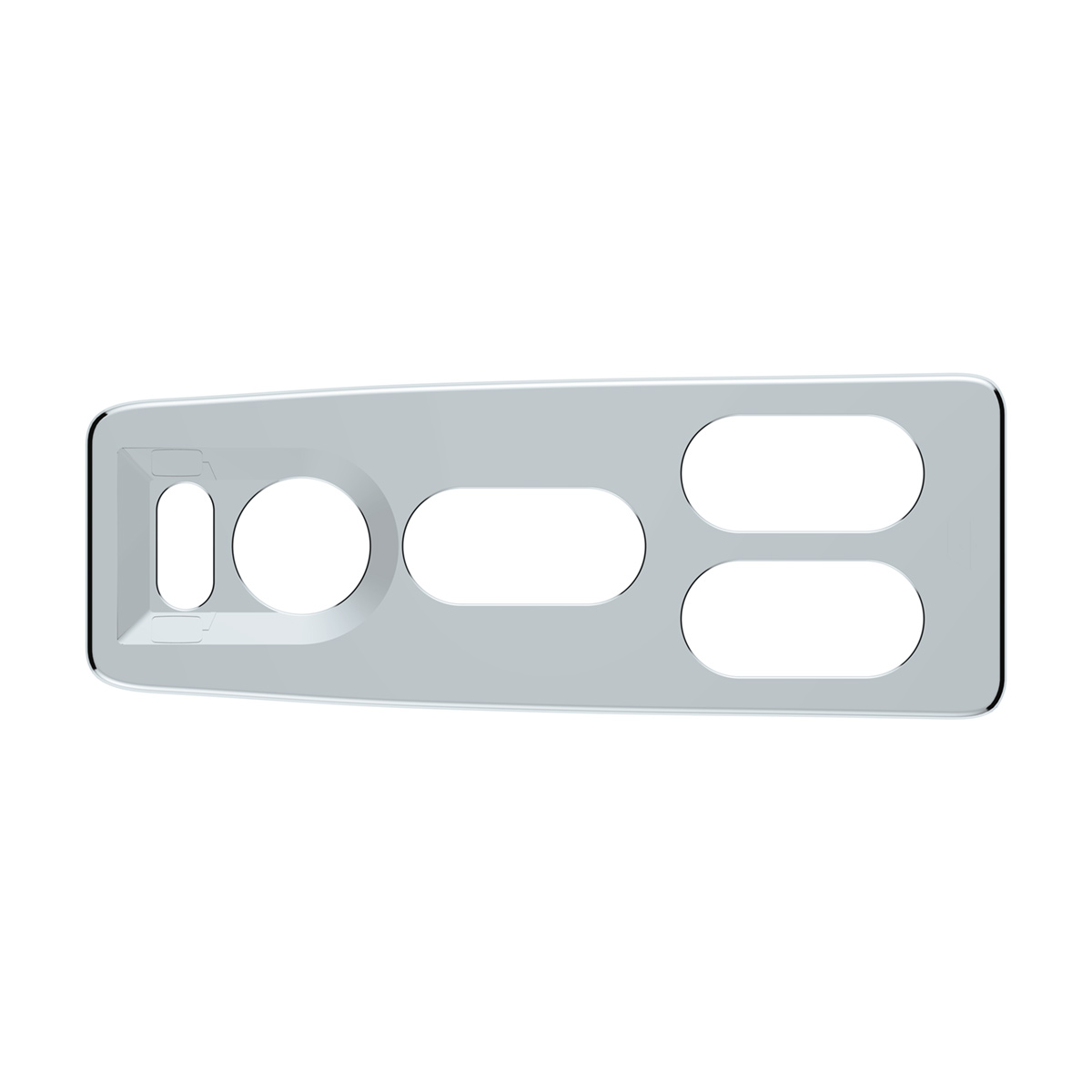 Chrome Window Switch Cover For 2008-2017 Freightliner Cascadia - Driver-5 Openings - Thumbnail 2