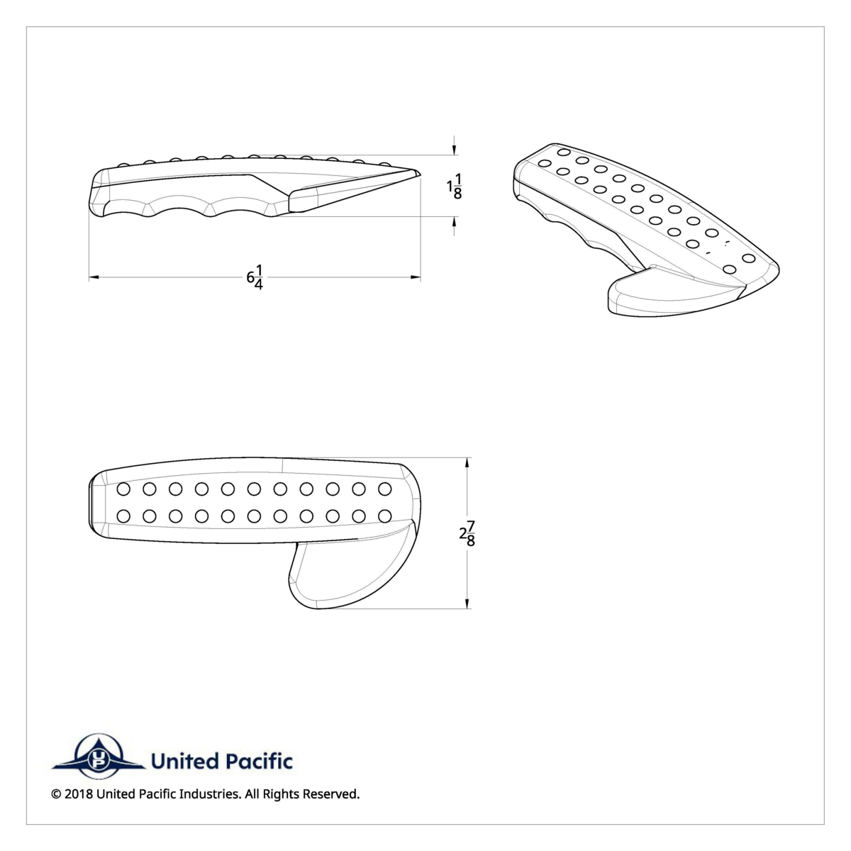Chrome Interior Door Handle Cover For 2008-2017 Freightliner Cascadia - Passenger - Thumbnail 3