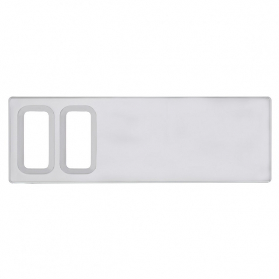 Chrome Plastic Dash Switch Panel Cover For International - 2 Openings