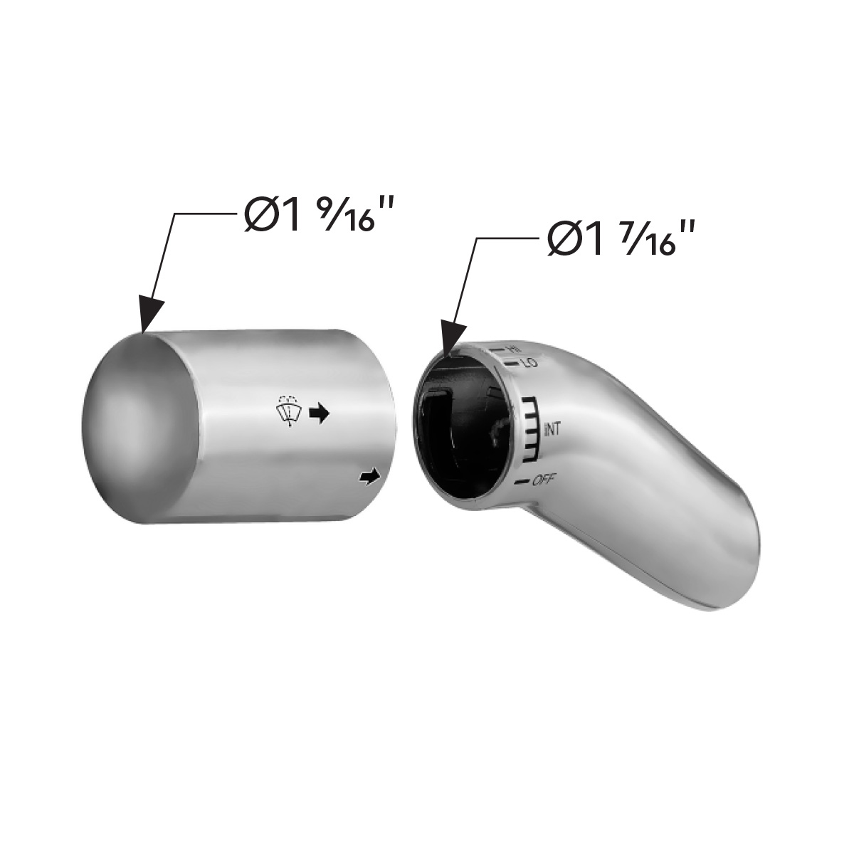 Turn Signal/Wiper Lever Cover for 2006-2017 International Prostar - Thumbnail 7