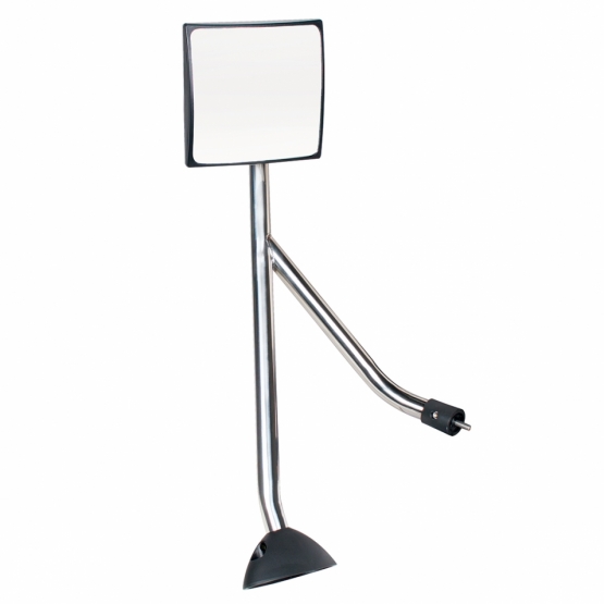 Chrome Hood Mirror Assembly For 2006-2017 International Prostar - Driver - Thumbnail 2