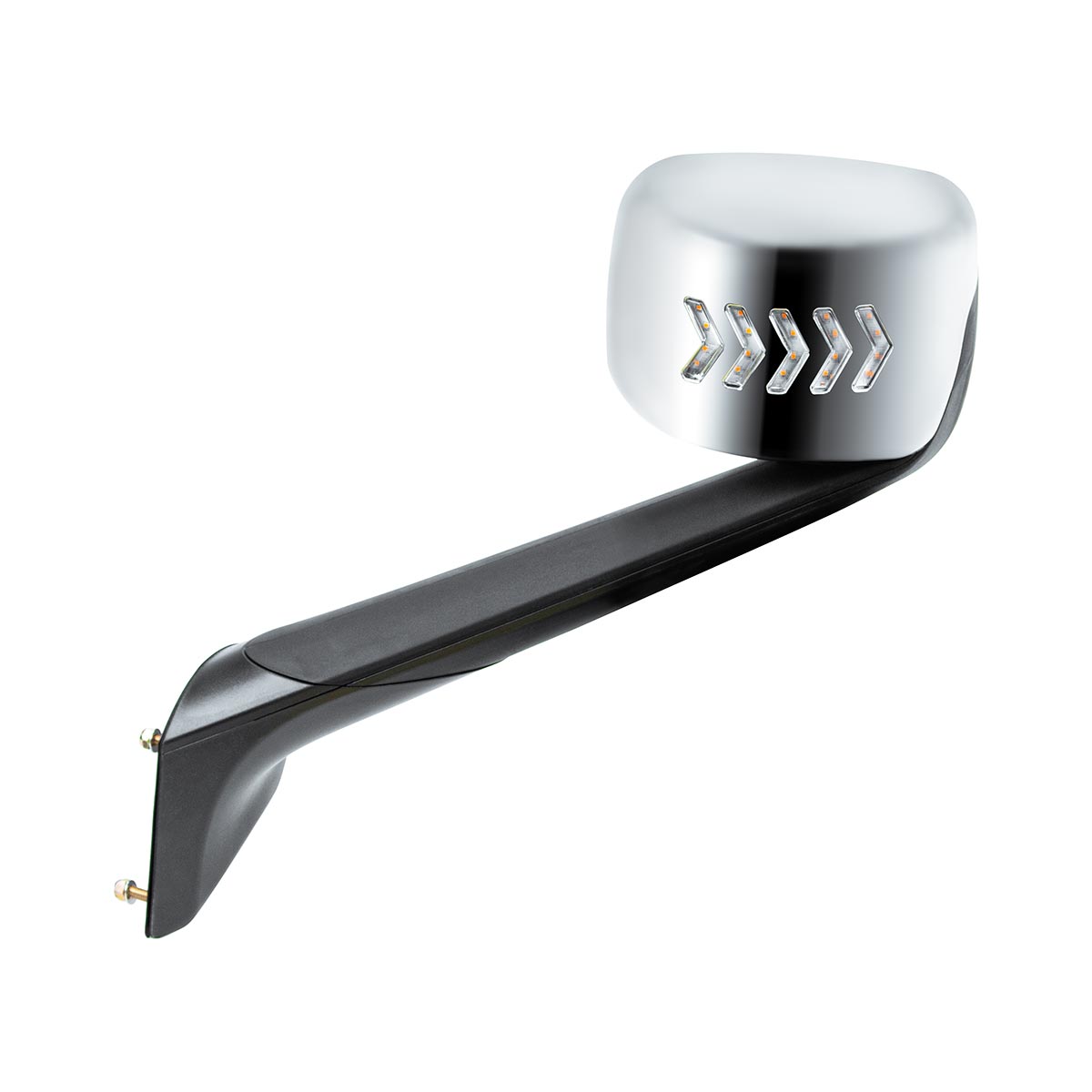 Hood Mirror Assembly W/LED Lights On Mirror Cover & Glass For 2018-2025 Cascadia - Heated/Driver - Thumbnail 2