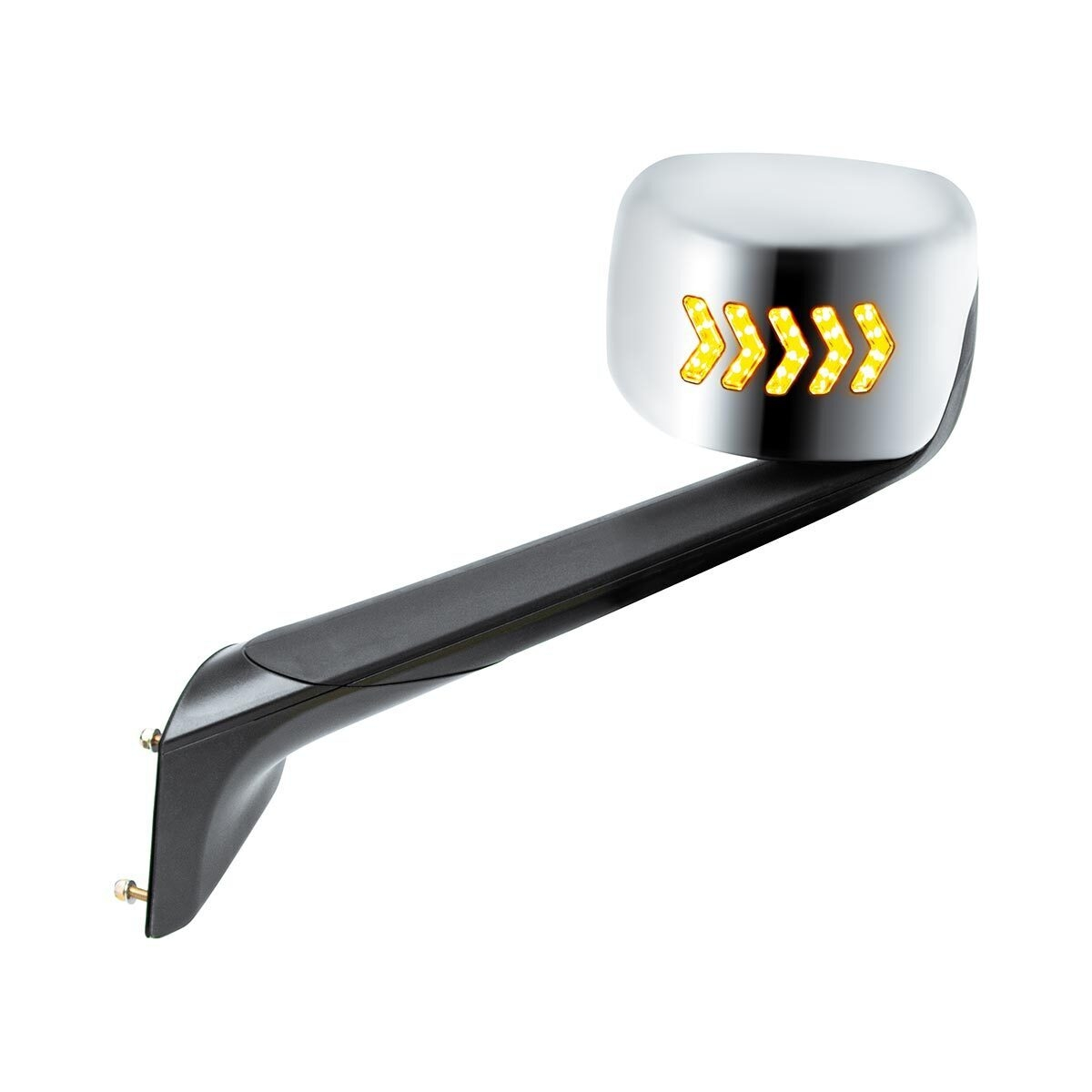 Hood Mirror Assembly W/LED Lights On Mirror Cover & Glass For 2018-2025 Cascadia - Heated/Driver - Thumbnail 11