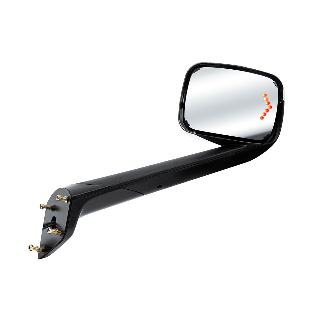 Hood Mirror Assembly W/LED Lights On Mirror Cover & Glass For 2018-2025 Cascadia - Heated/Passenger - Thumbnail 5