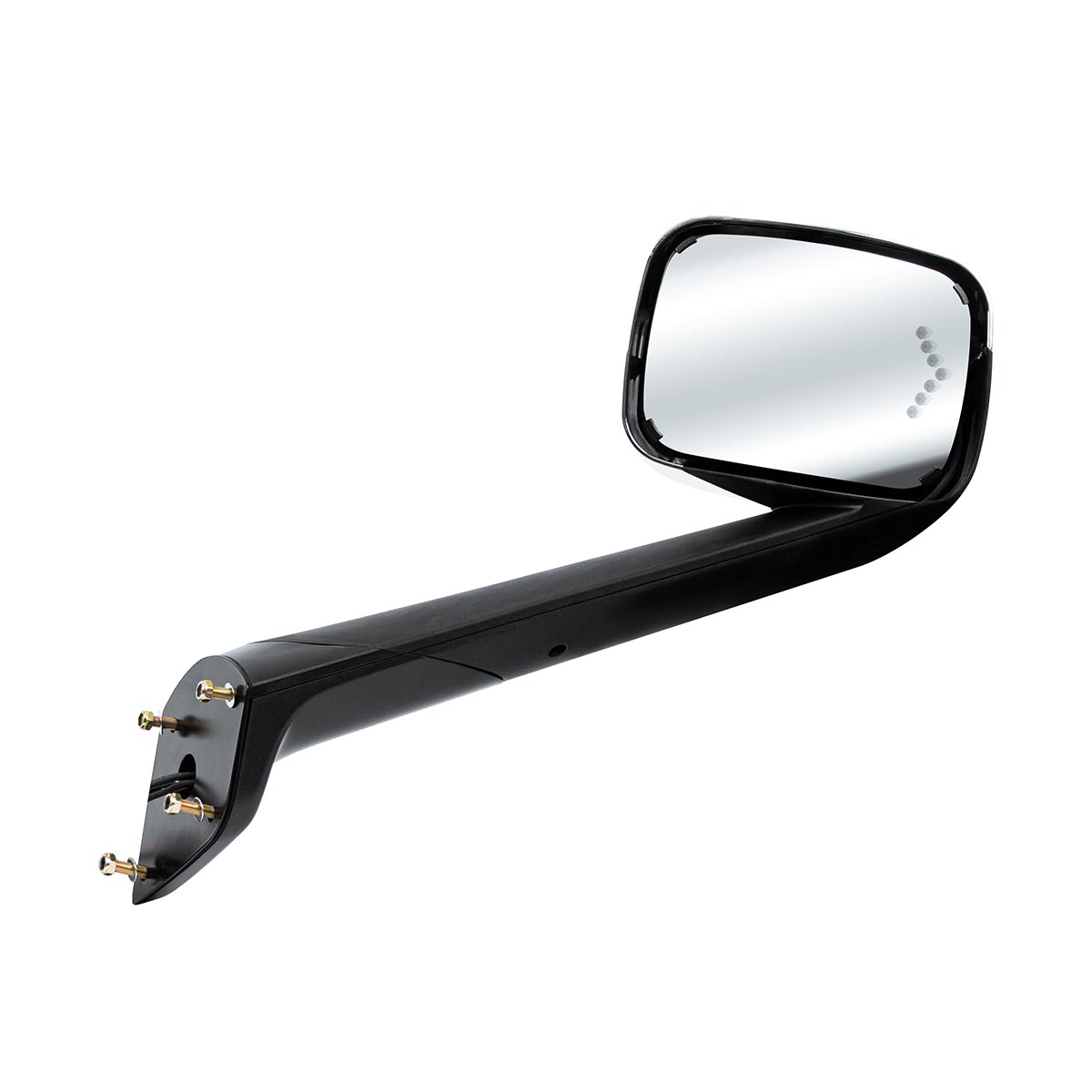 Hood Mirror Assembly W/LED Lights On Mirror Cover & Glass For 2018-2025 Cascadia - Heated/Passenger - Thumbnail 6
