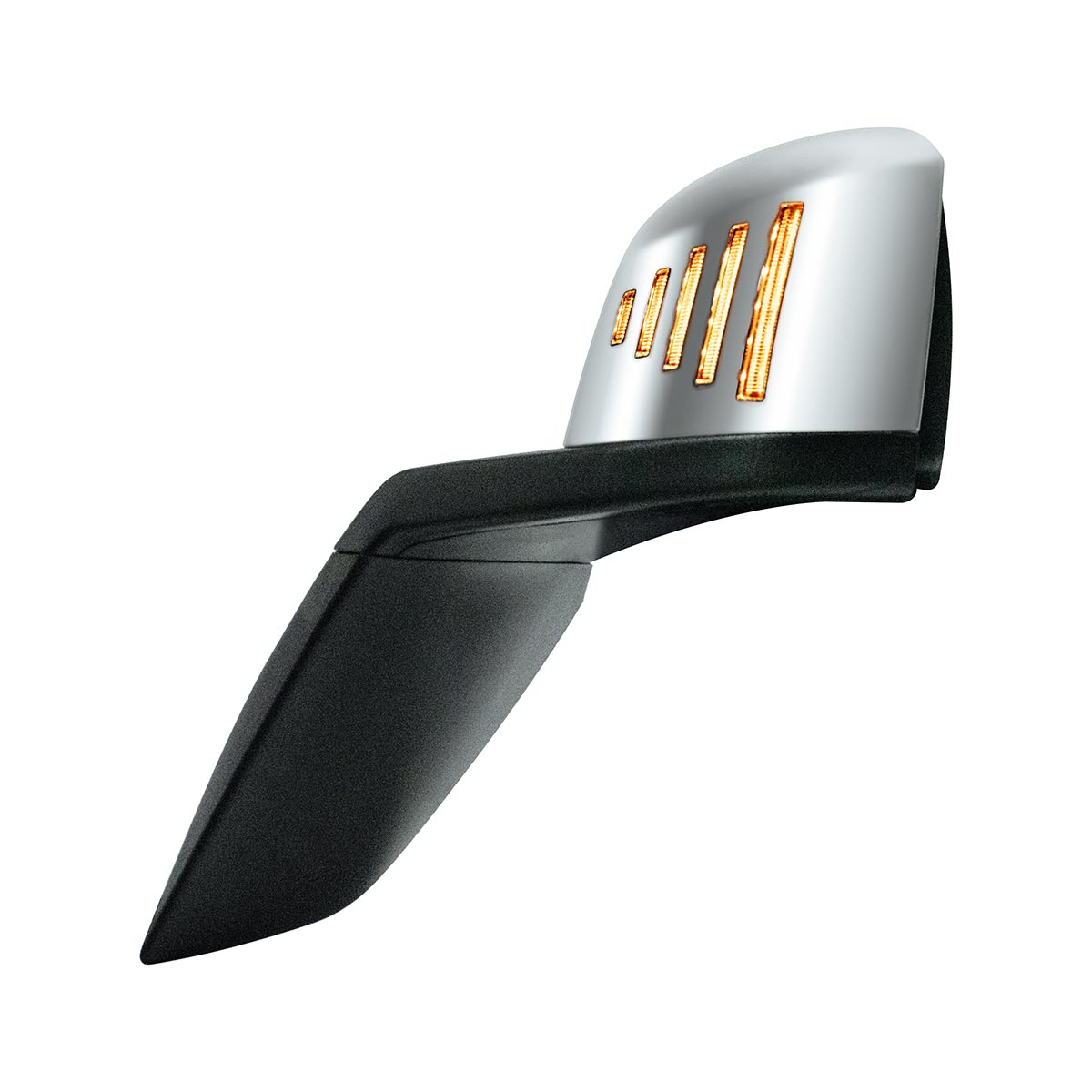 Hood Mirror Assembly W/LED Lights On Mirror Cover & Glass For 2018-2024 Volvo VNL - Driver - Thumbnail 3