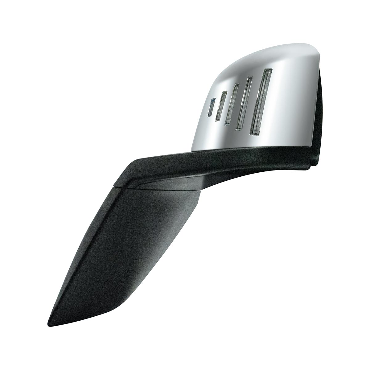 Hood Mirror Assembly W/LED Lights On Mirror Cover & Glass For 2018-2024 Volvo VNL - Driver - Thumbnail 4