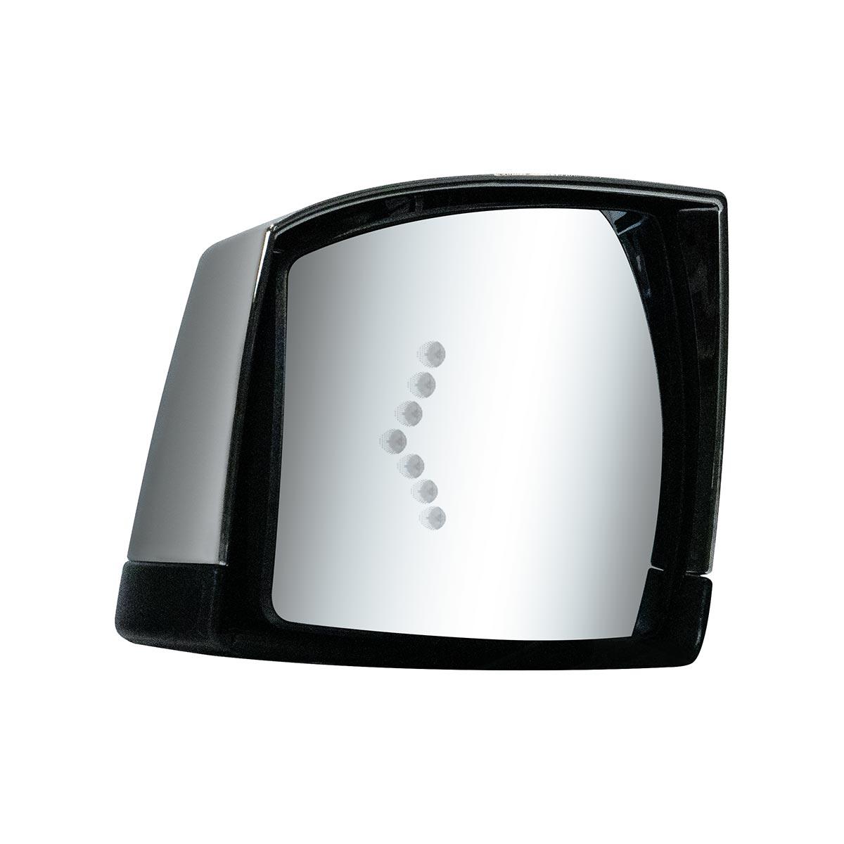 Hood Mirror Assembly W/LED Lights On Mirror Cover & Glass For 2018-2024 Volvo VNL - Driver - Thumbnail 8