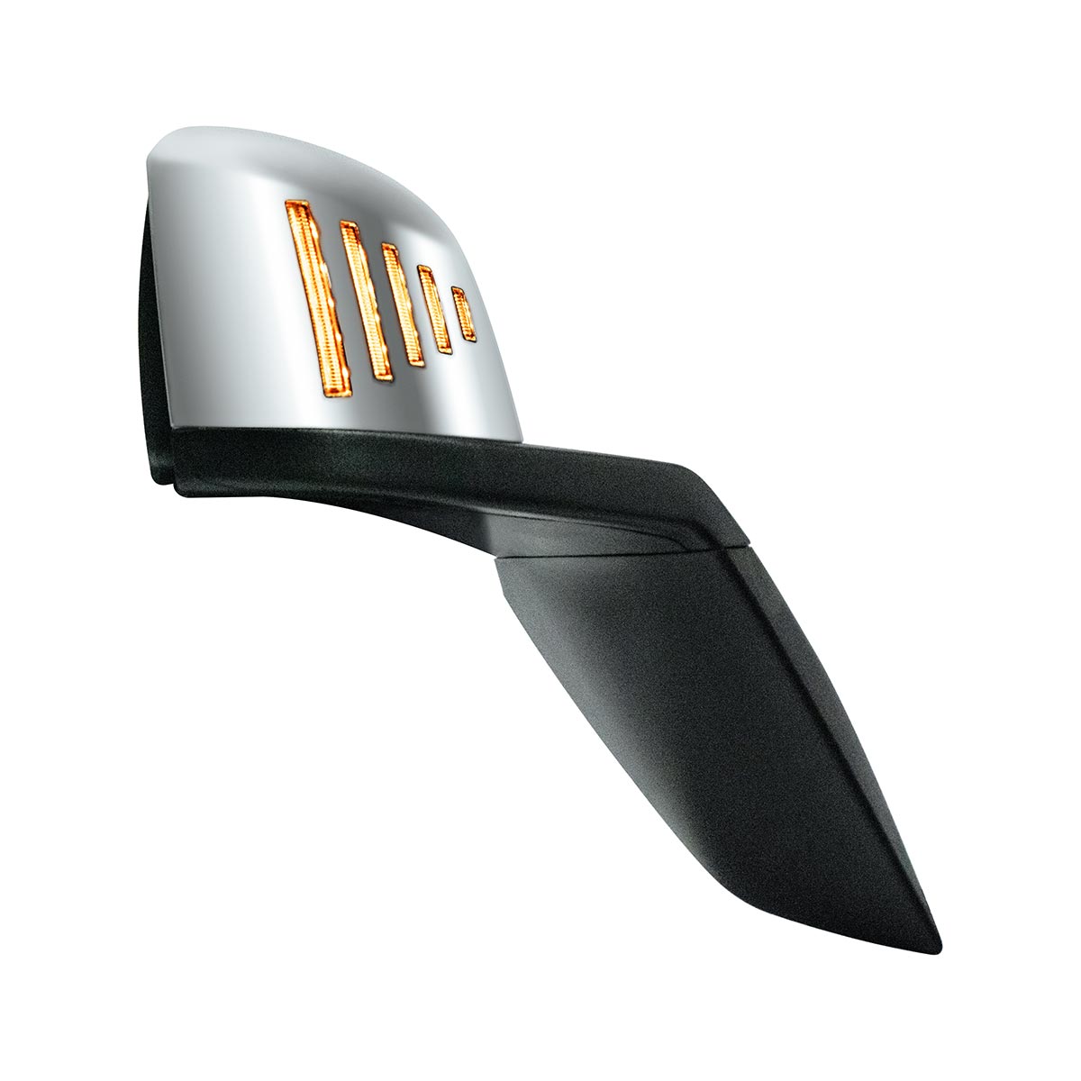 Hood Mirror Assembly W/LED Lights On Mirror Cover & Glass For 2018-2024 Volvo VNL - Passenger - Thumbnail 3