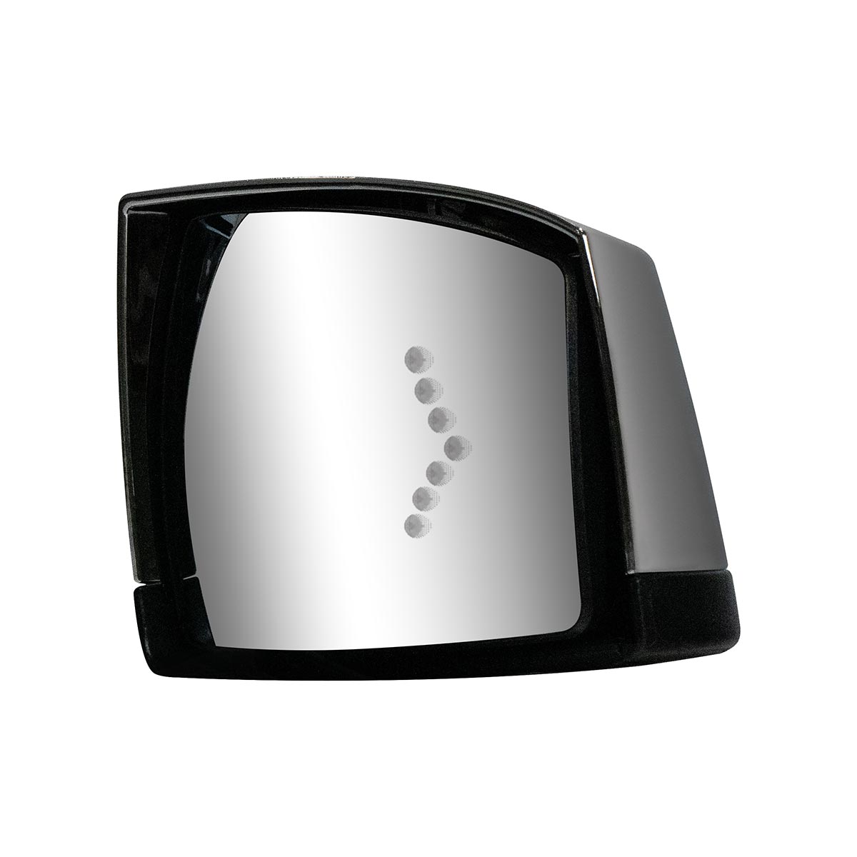 Hood Mirror Assembly W/LED Lights On Mirror Cover & Glass For 2018-2024 Volvo VNL - Passenger - Thumbnail 8