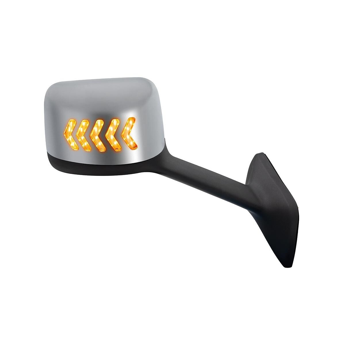 Chrome Plastic Hood Mirror Assembly With Sequential LED Turn Signals For 2018-2024 International LT-Passenger - Thumbnail 13