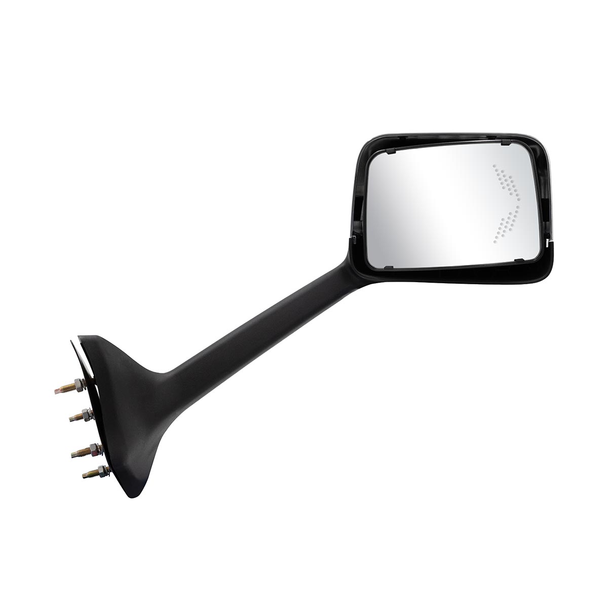 Chrome Plastic Hood Mirror Assembly With Sequential LED Turn Signals For 2018-2024 International LT-Passenger - Thumbnail 4
