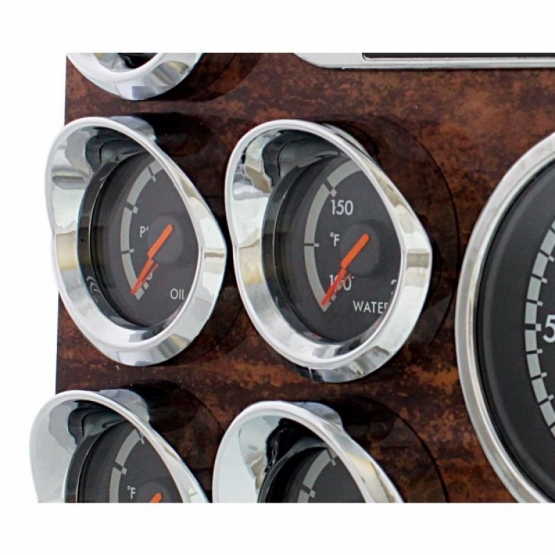 Small Gauge Bezel WithVisor For 2008-2017 Freightliner Cascadia - Thumbnail 3