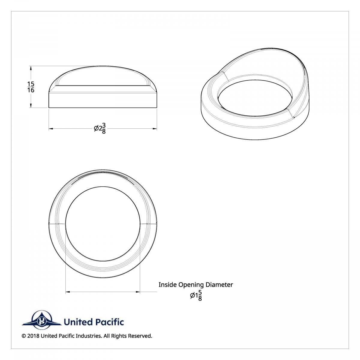 Small Gauge Bezel WithVisor For 2008-2017 Freightliner Cascadia - Thumbnail 4