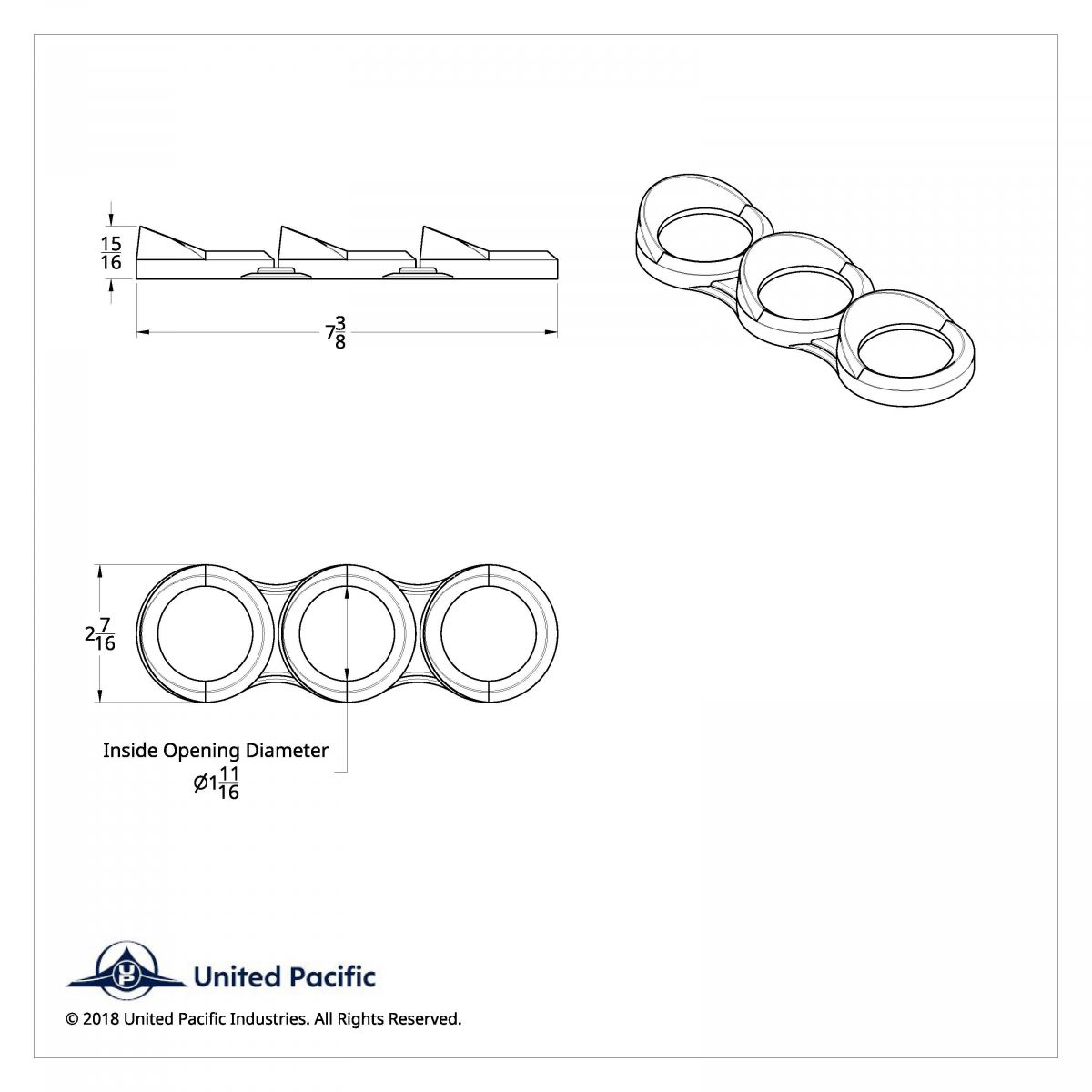 Small 3 Gauge Cluster Bezel With Visors For 2008-2017 Freightliner Cascadia - Vertical - Thumbnail 4