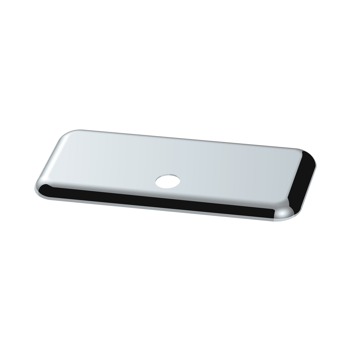 Chrome Plastic Upper Center Storage Door Cover For 2007-2018 Freightliner Cascadia - Thumbnail 2