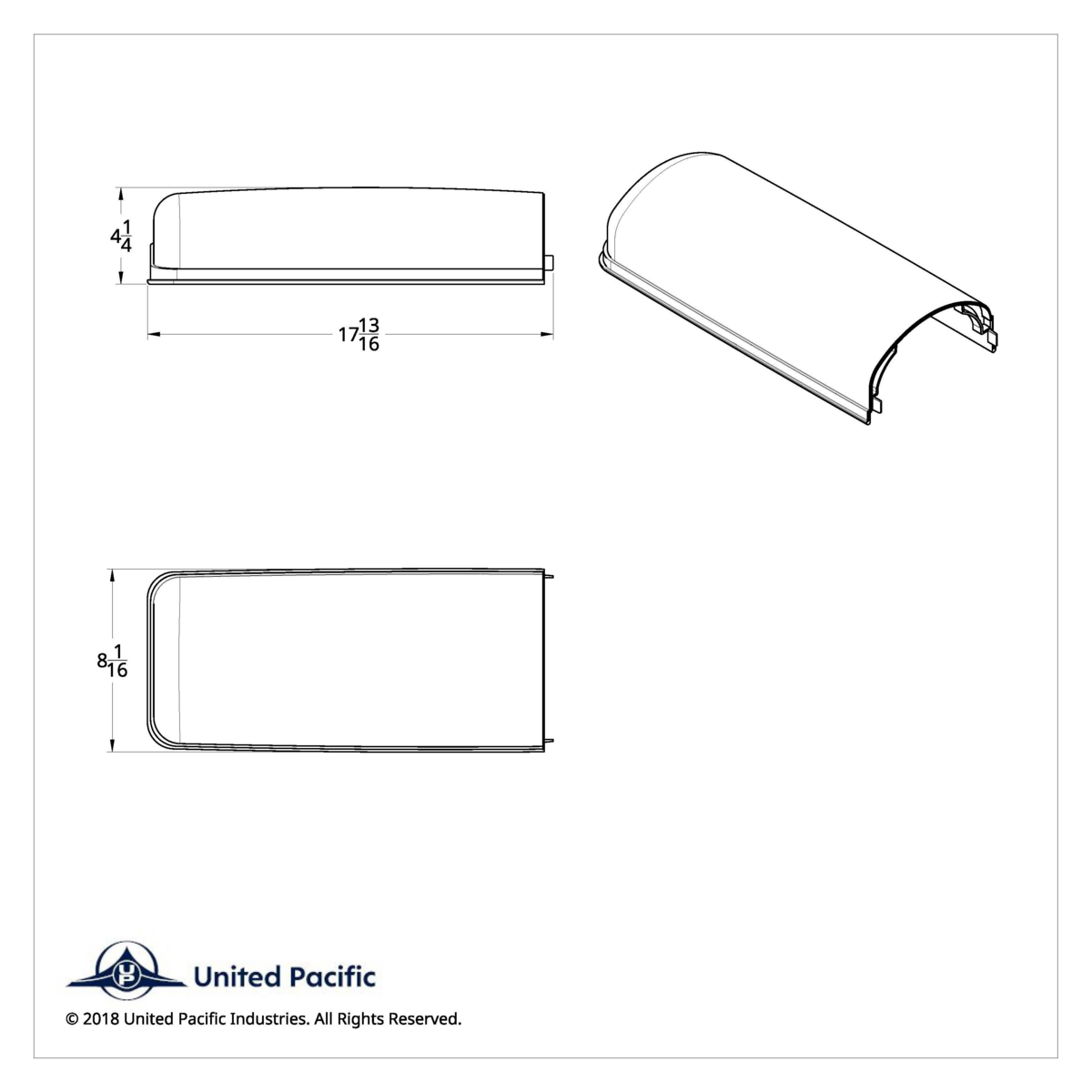 Chrome Mirror Cover For 2008-2017 Freightliner Cascadia - Passenger - Thumbnail 4