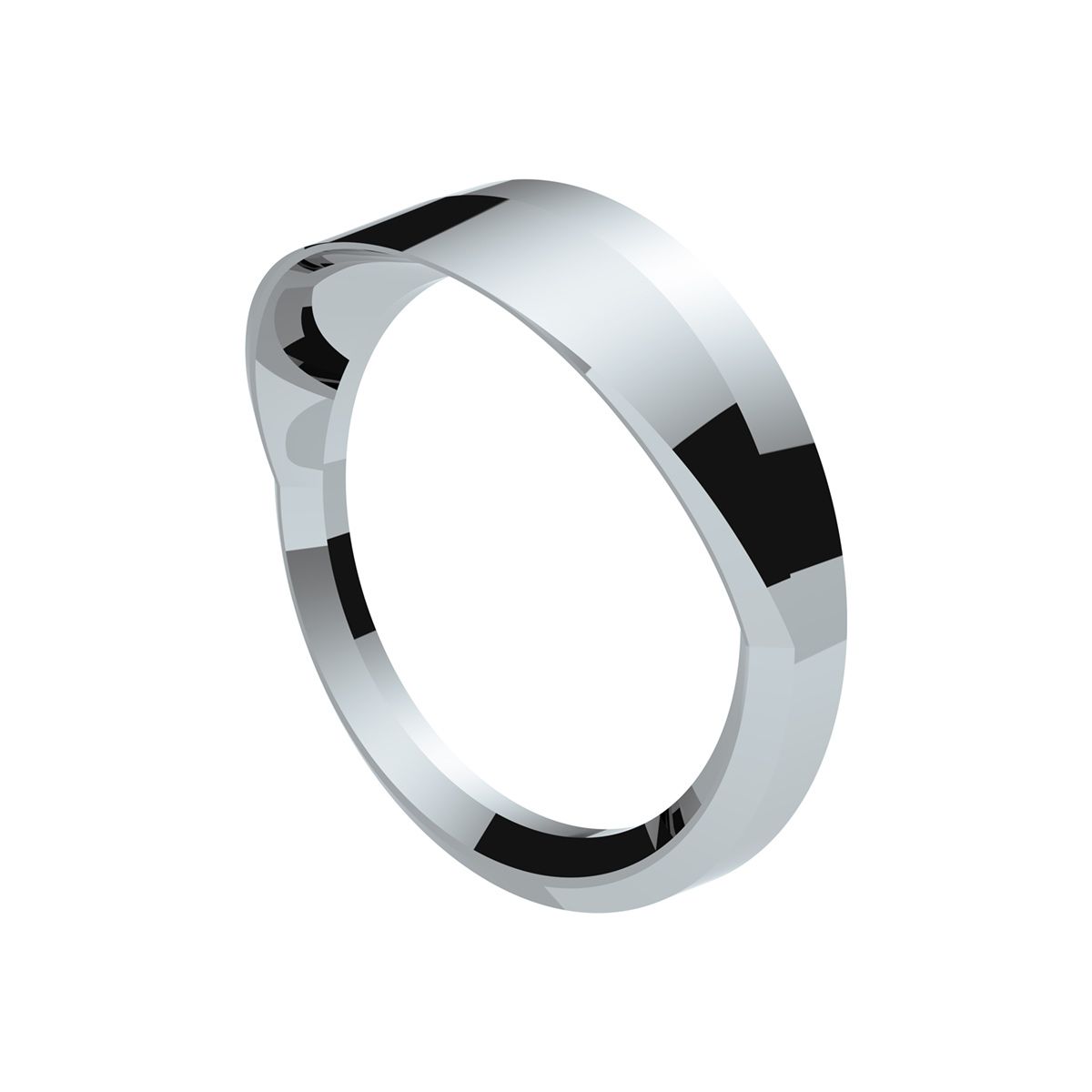 Chrome Plastic Speed/Tachometer Gauge Bezel With Visor For 2008-2017 Freightliner Cascadia