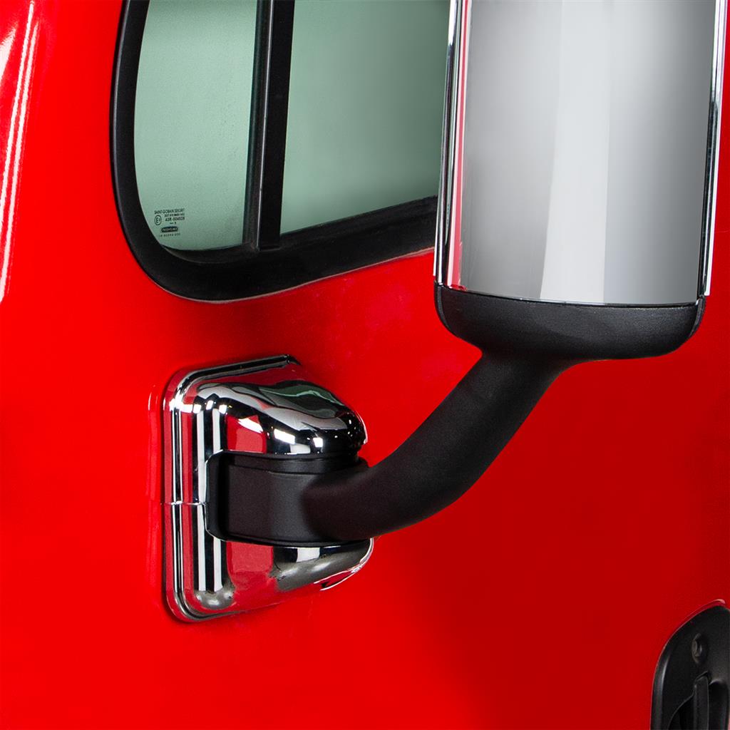 Chrome Mirror Post Cover For 2008-2017 Freightliner Cascadia - Thumbnail 3