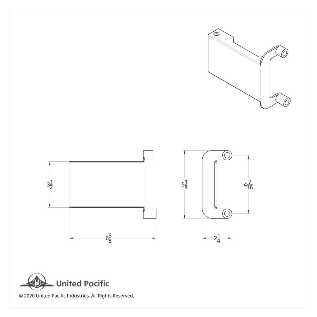 Light & CB Antenna Bracket For 2018-2025 Freightliner Cascadia - Passenger - Thumbnail 7
