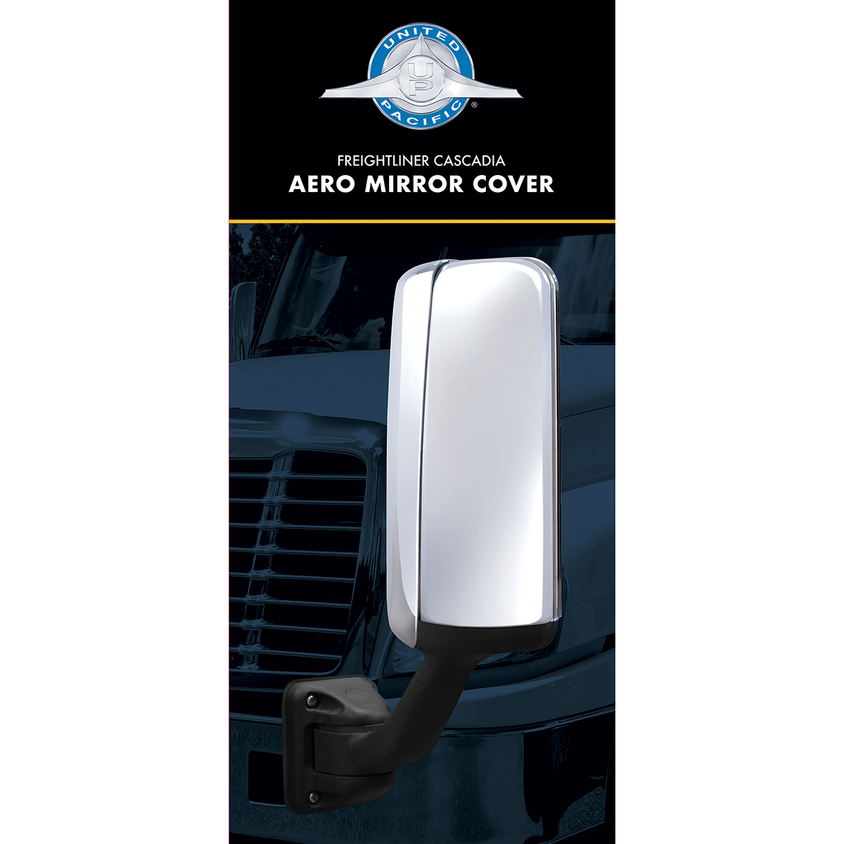 Aero Mirror Cover For 2008-2017 Freightliner Cascadia - Driver - Thumbnail 5