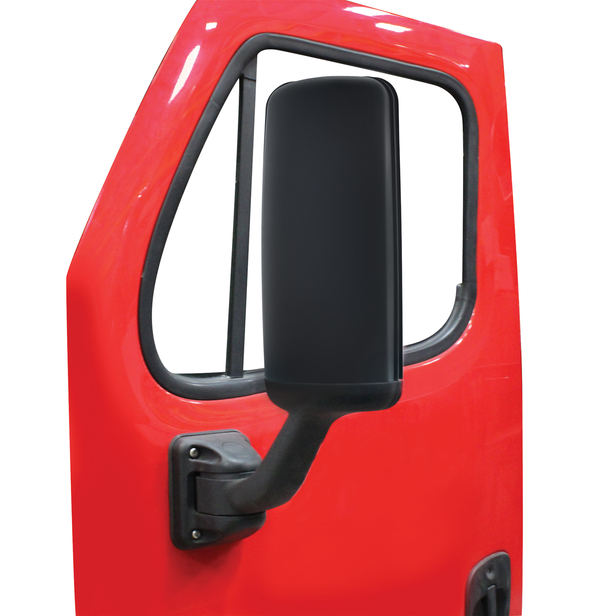 Matte Black Mirror Cover For 2008-2017 Freightliner Cascadia - Driver - Thumbnail 3