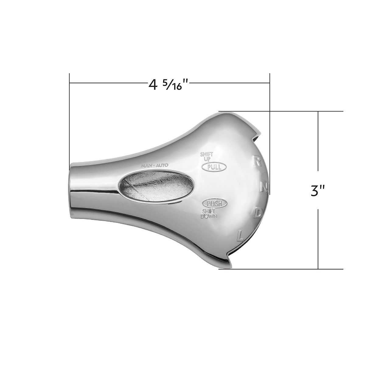Chrome Smart Shift Cover For Freightliner - Thumbnail 5