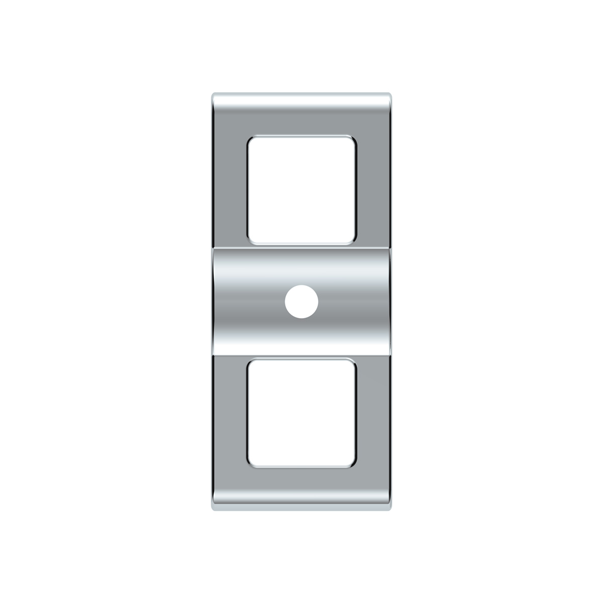 Chrome Plastic Switch Covers - 3 Openings (Card of 2) - Thumbnail 3