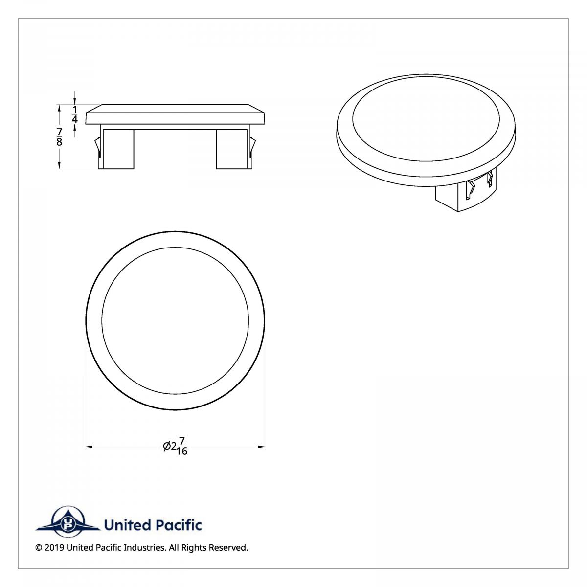 Chrome Gauge Blank for 2018-2023 Freightliner Cascadia - Thumbnail 5