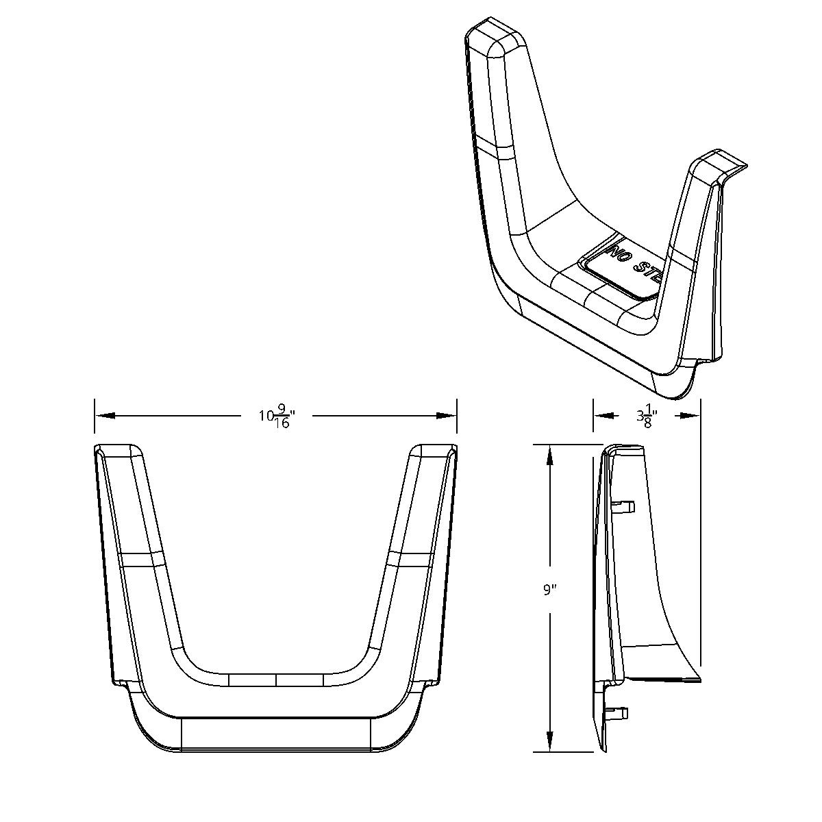 Chrome Plastic Fuel Tank Fairing Trim For 2018-2025 Freightliner Cascadia - Thumbnail 9