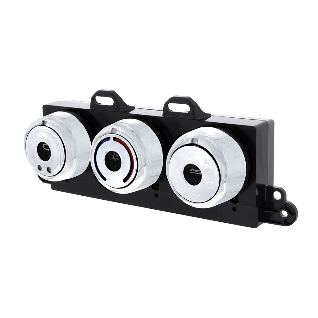 Chrome Plastic A/C Control 6-Piece Dial Covers For 2018-2025 Freightliner Cascadia - Thumbnail 11