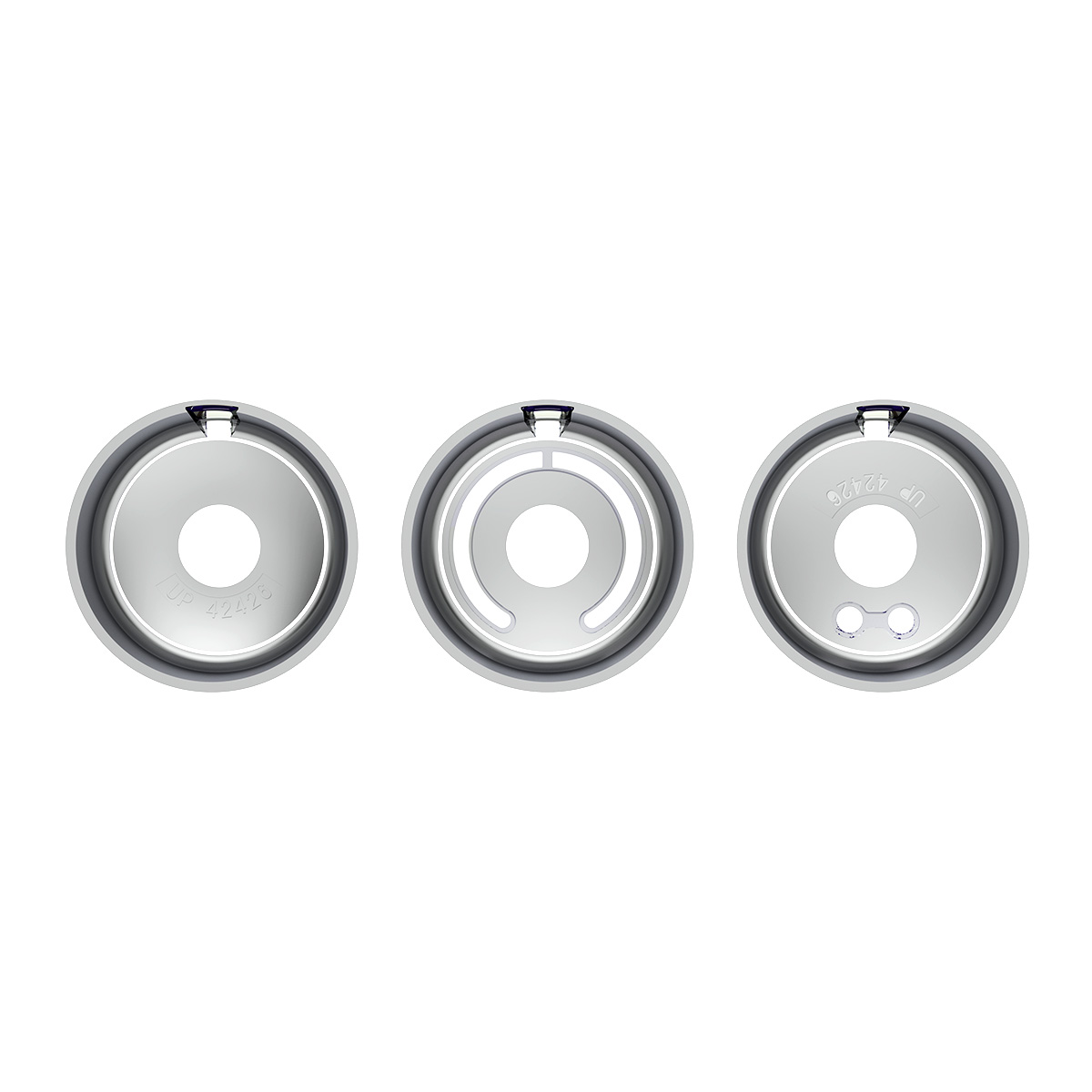 Chrome Plastic A/C Control 6-Piece Dial Covers For 2018-2025 Freightliner Cascadia - Thumbnail 9