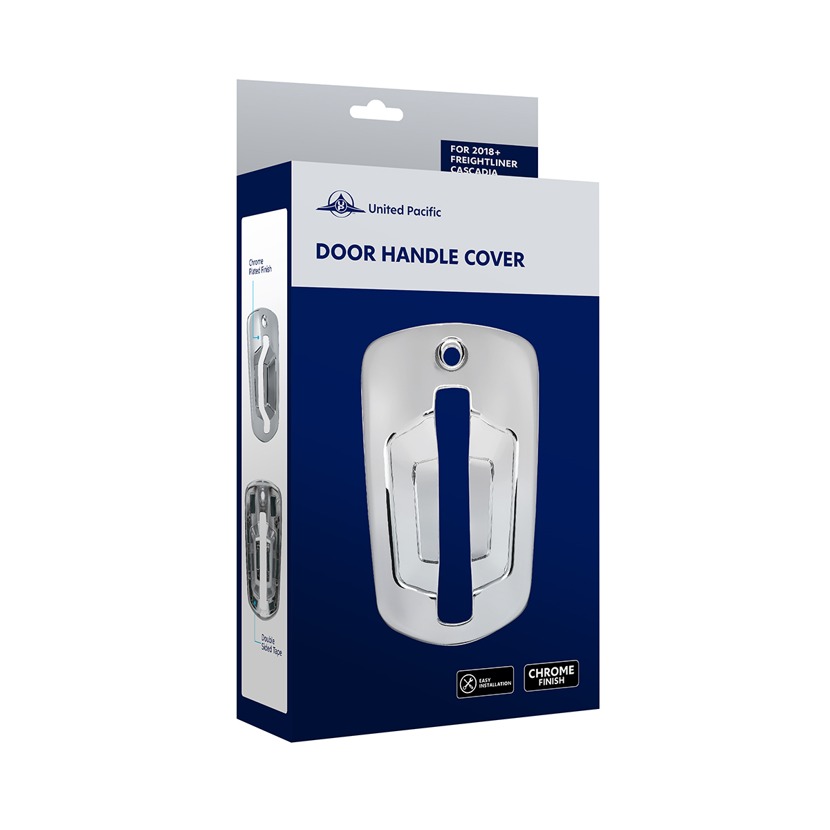 Chrome Door Handle Cover For 2018-2025 Freightliner Cascadia - Passenger - Thumbnail 4