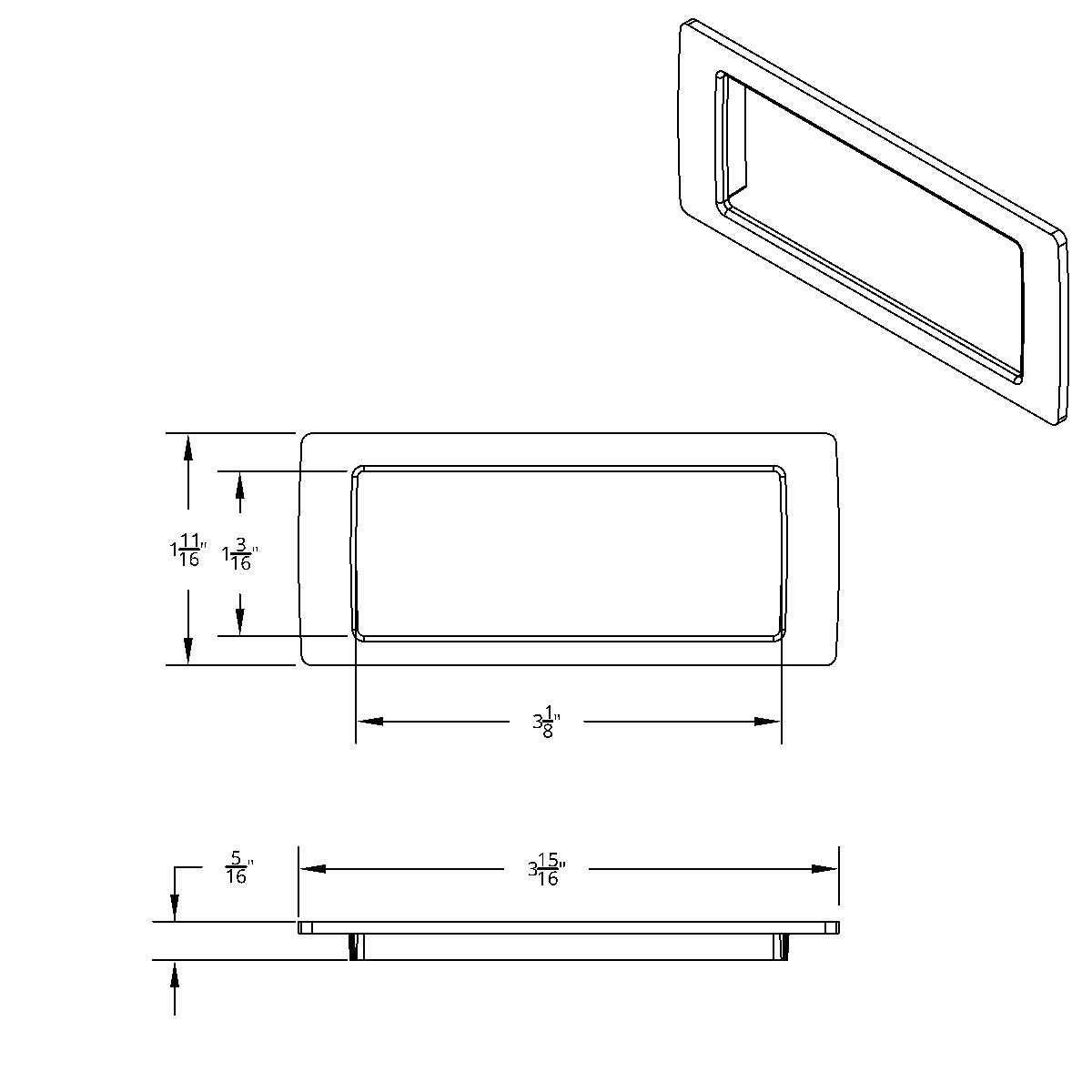 Chrome Dash Storage Pocket Trim for 2018-2025 Freightliner Cascadia - Thumbnail 6