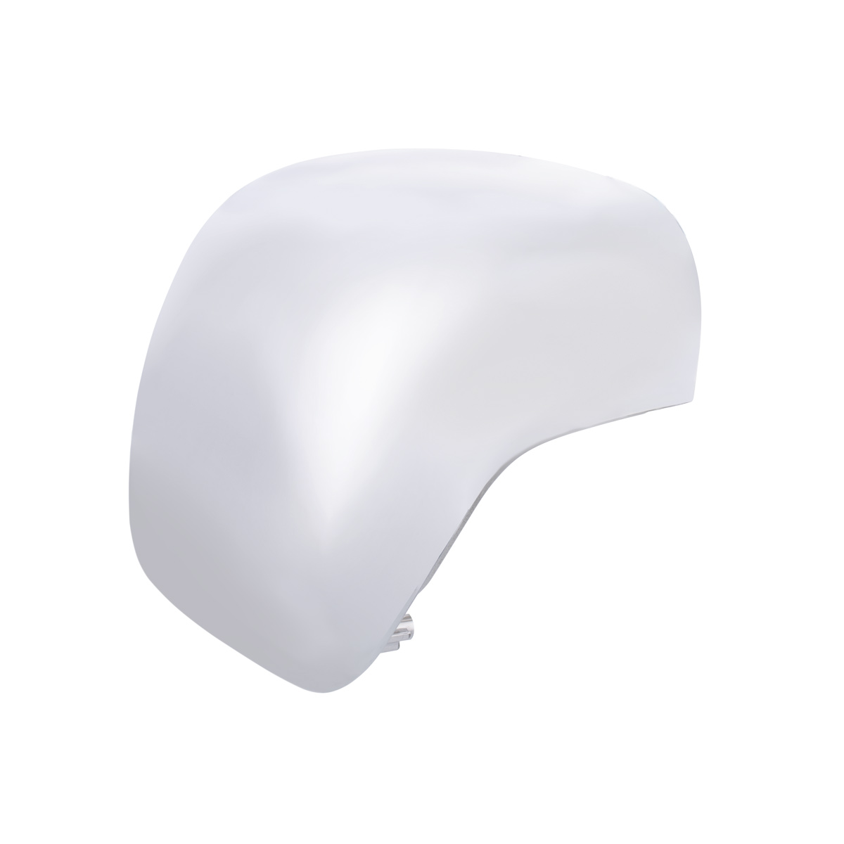 Chrome Plastic Hood Mirror Cover For 2018-2025 Freightliner Cascadia-Driver - Thumbnail 2