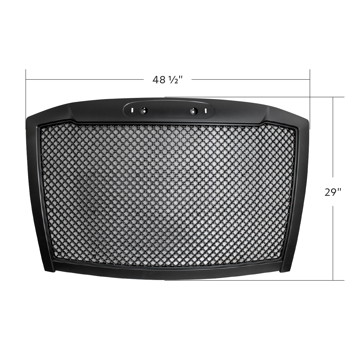 Mesh Grille For 2018-2024 Freightliner Cascadia-Black - Thumbnail 10