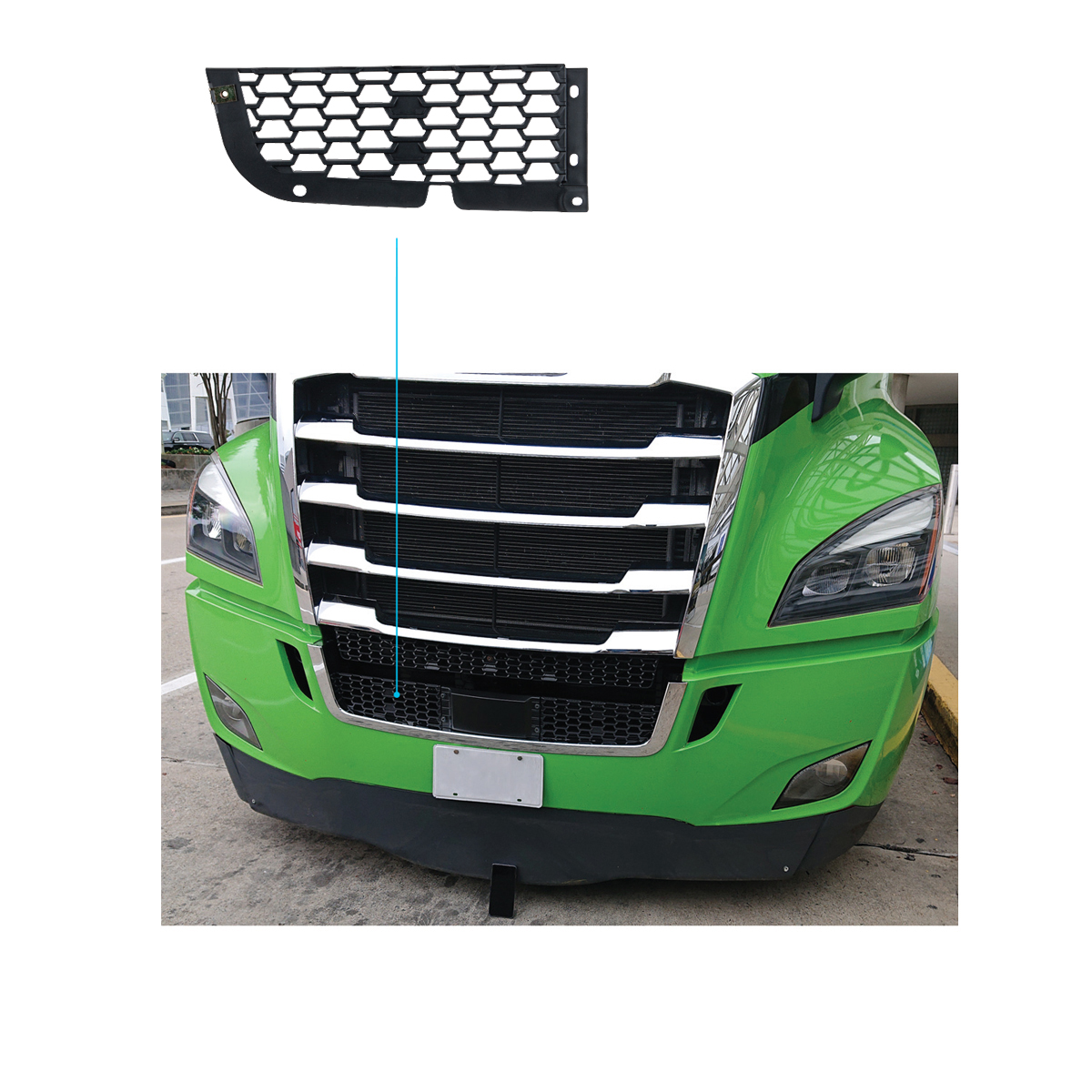Bumper Mesh For 2018-2024 Freightliner Cascadia - Passenger - Thumbnail 2
