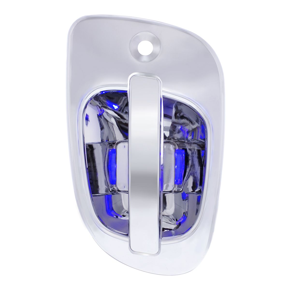 6 Blue LED Chrome Door Handle Cover for Freightliner - Passenger