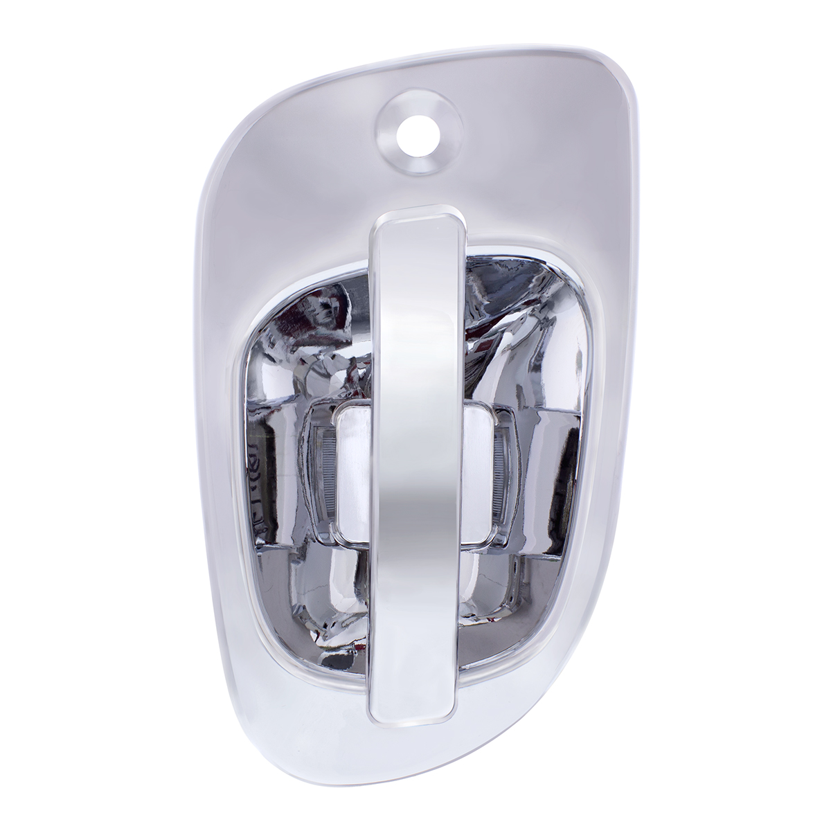 6 White LED Chrome Door Handle Cover for Freightliner - Driver - Thumbnail 2