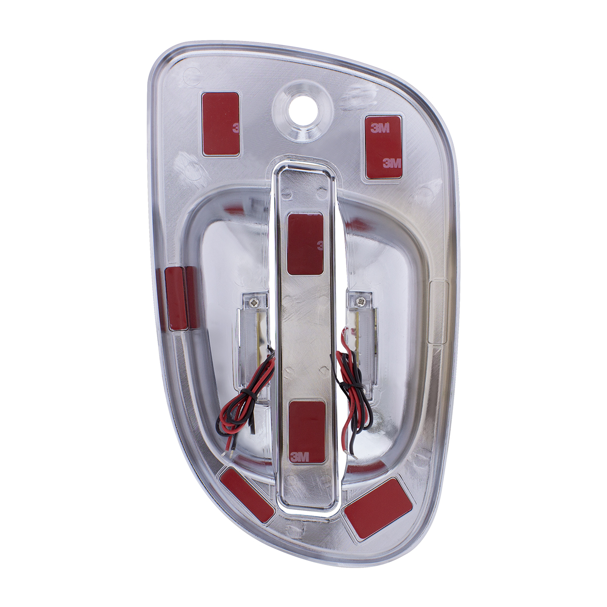 6 White LED Chrome Door Handle Cover for Freightliner - Driver - Thumbnail 3