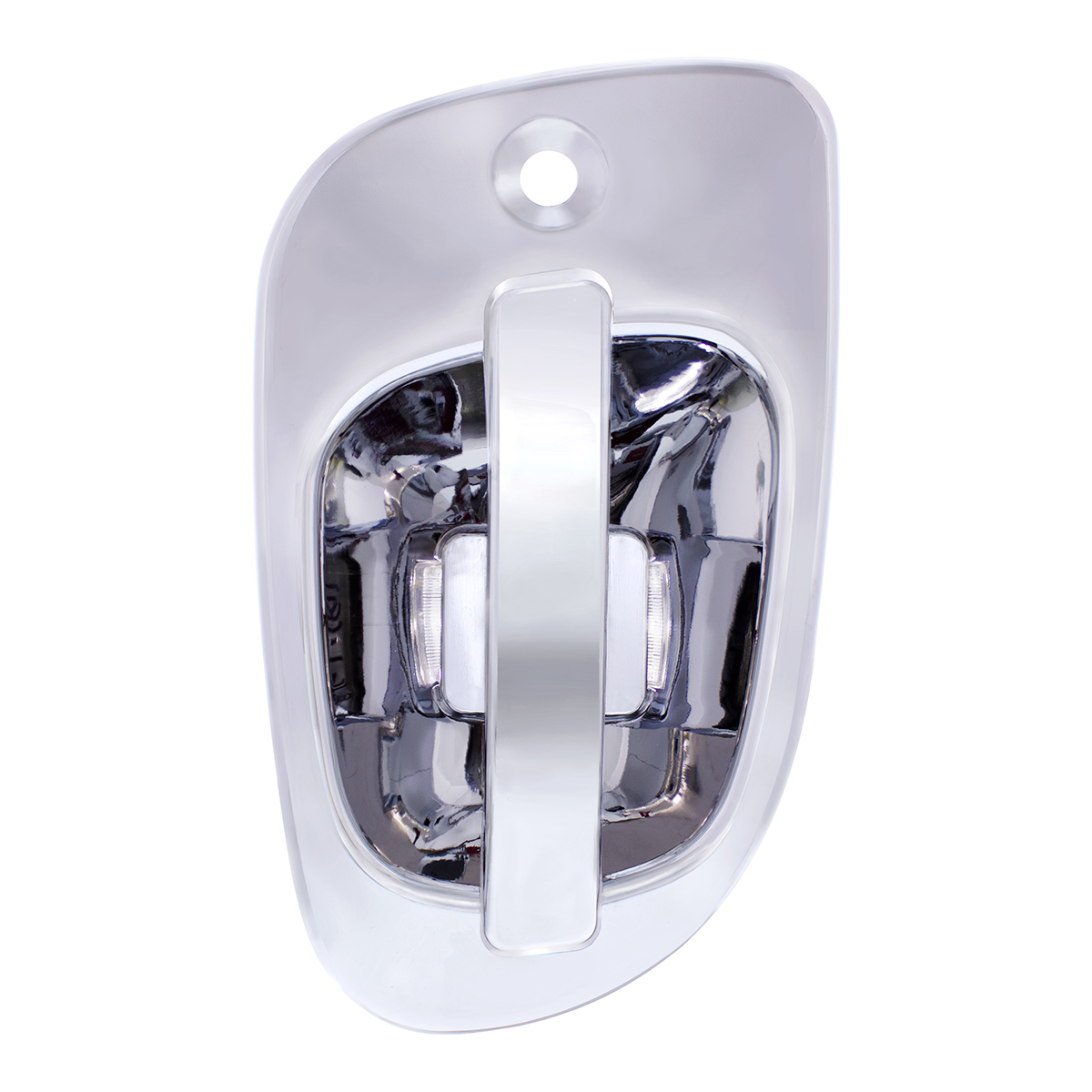 6 White LED Chrome Door Handle Cover for Freightliner - Driver - Thumbnail 5
