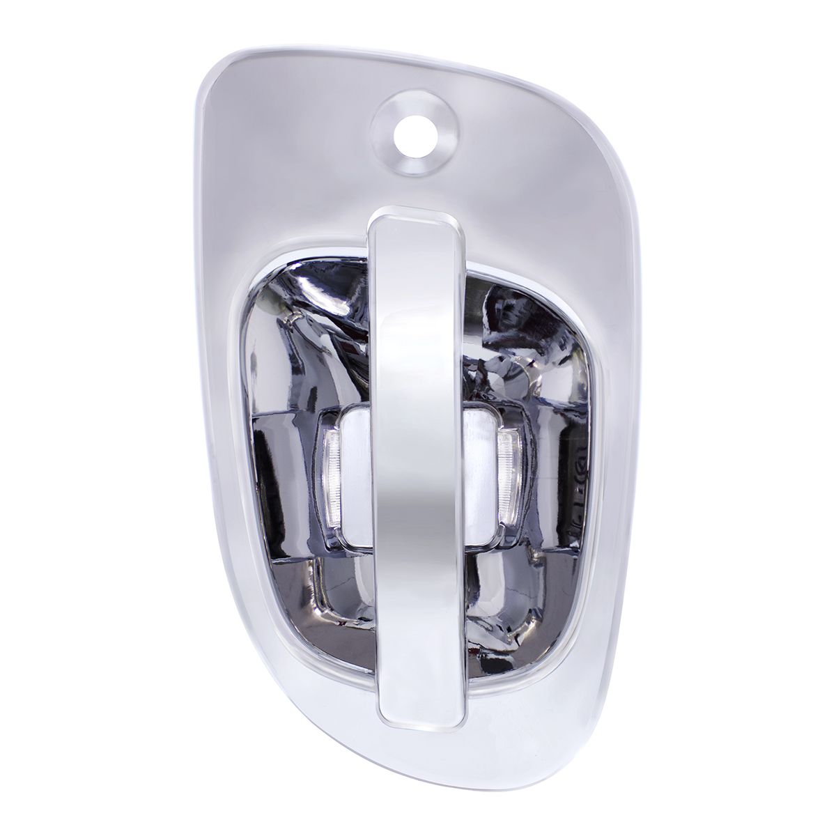 6 White LED Chrome Door Handle Cover for Freightliner - Passenger