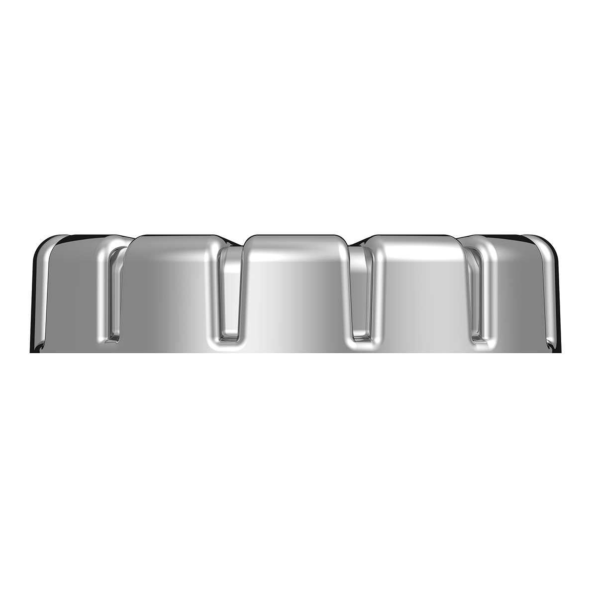 Chrome Plastic Fuel Cap Cover For Kenworth - Locking - Thumbnail 3