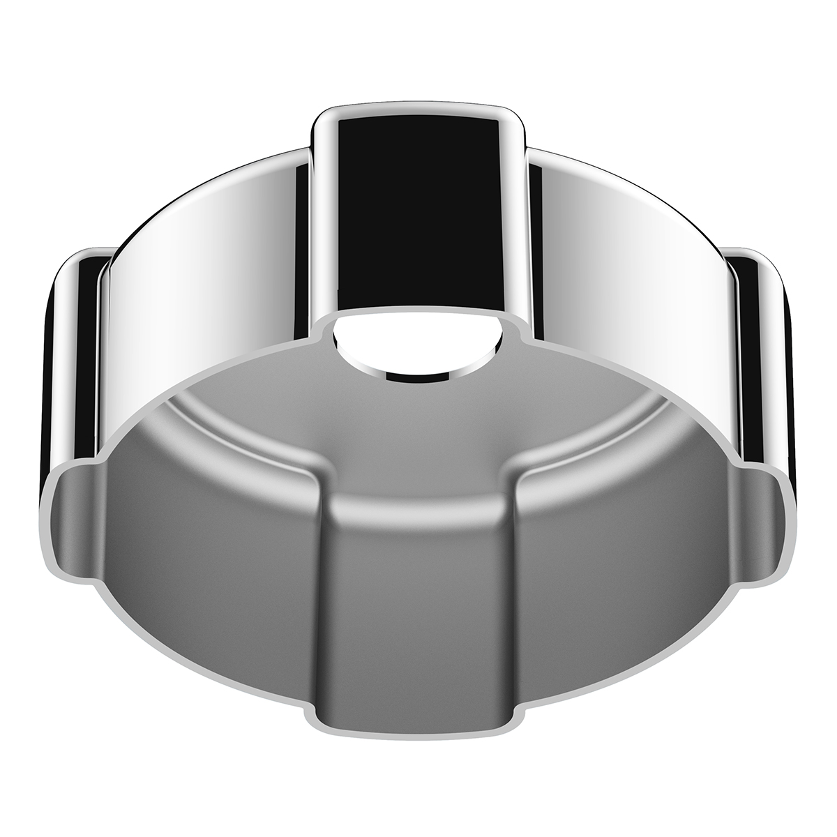 Chrome Plastic Fuel Cap Cover For Freightliner - Locking - Thumbnail 4