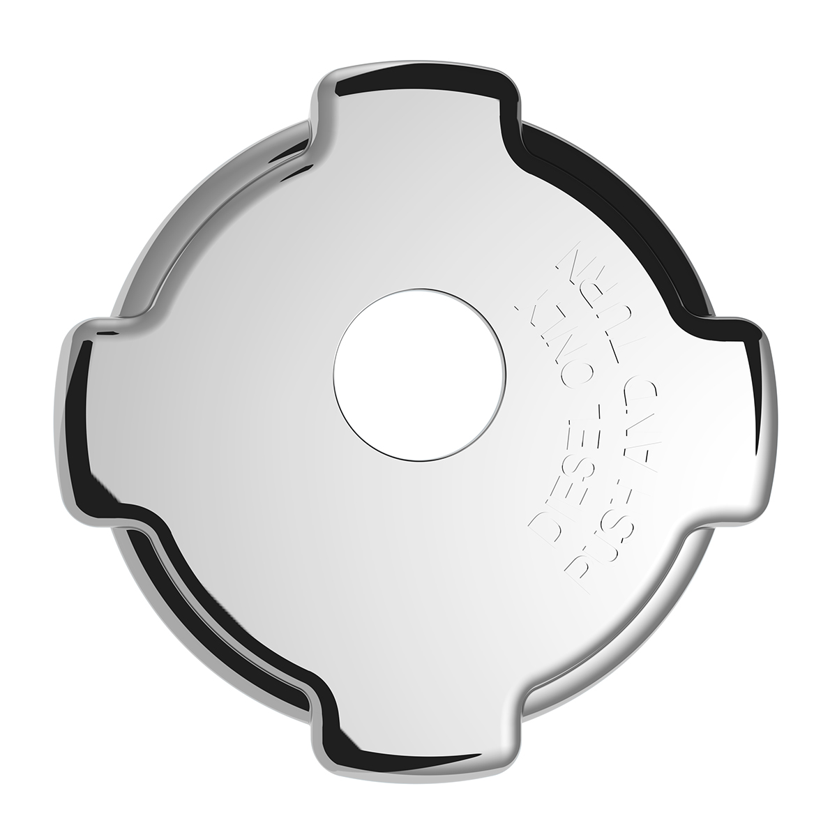 Chrome Plastic Fuel Cap Cover For Freightliner - Locking - Thumbnail 5