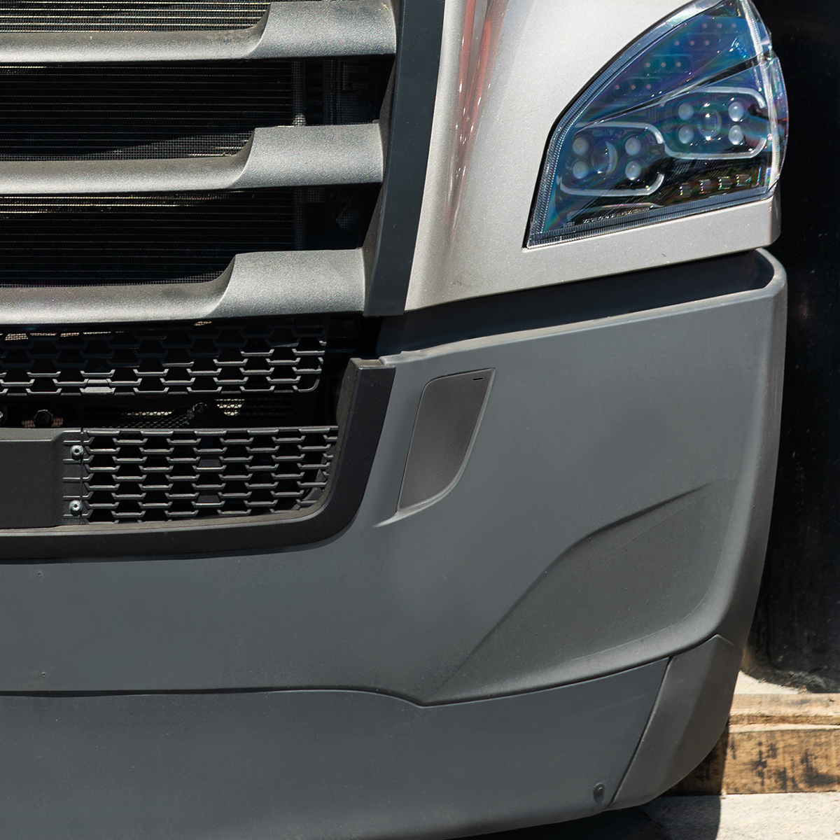 Black Tow Hook Access Cover For 2018-2024 Freightliner Cascadia - Driver - Thumbnail 5