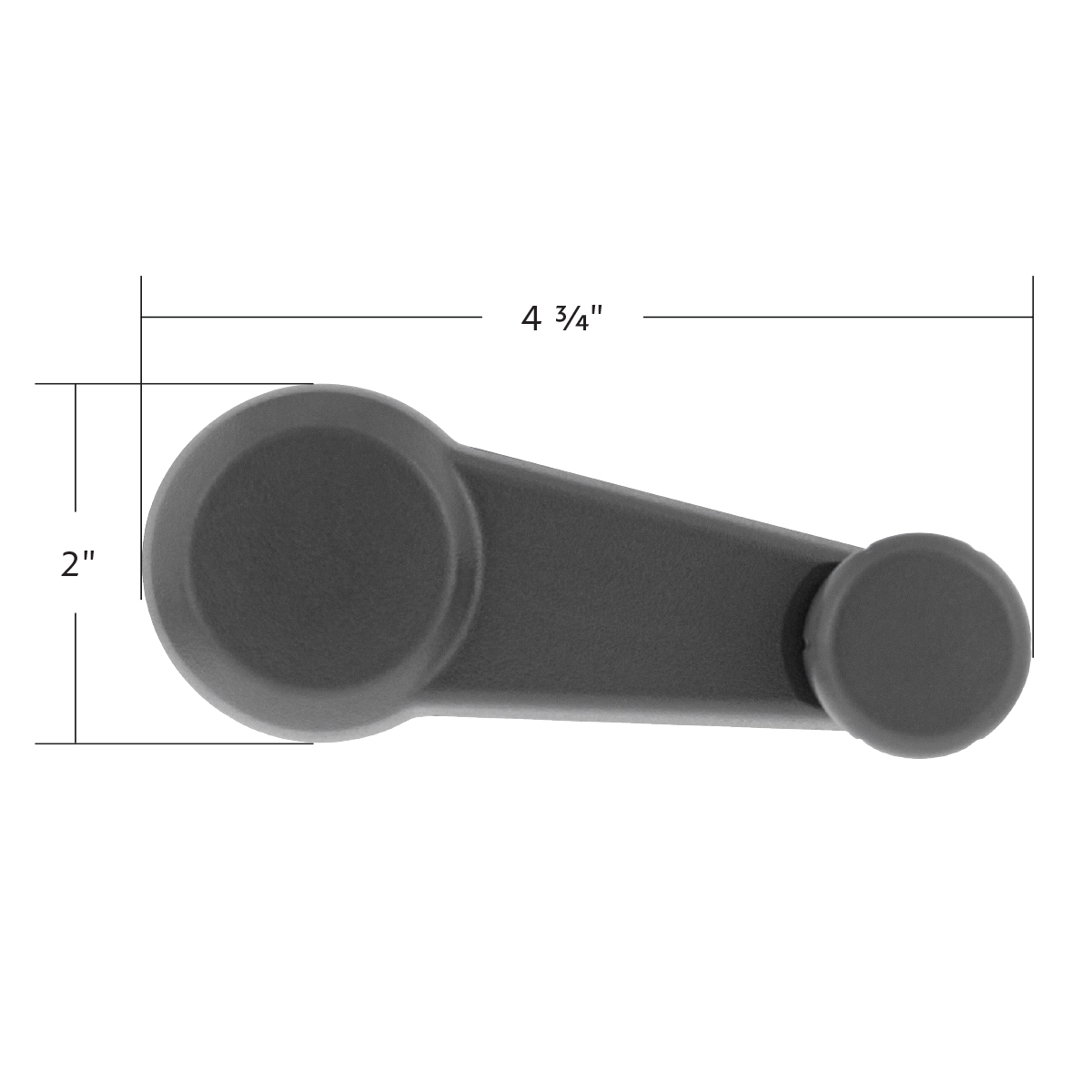 Gray Plastic Window Crank Handle For Isuzu NPR/NPR-HD (2007-2016) & NQR (2005-2016) - Thumbnail 8