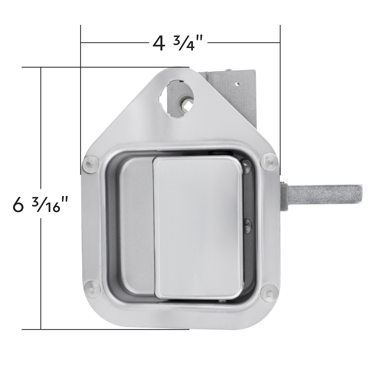 Exterior Sleeper Storage Door Handle For Kenworth W900/T800 (2004-2015), Long Striker - Driver (Bulk) - Thumbnail 6