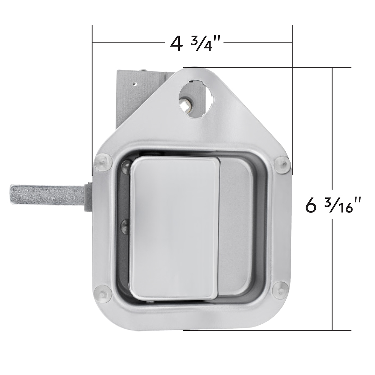 Exterior Sleeper Storage Door Handle For Kenworth W900/T800 (2004-2015), Long Striker - Passenger (Bulk) - Thumbnail 6