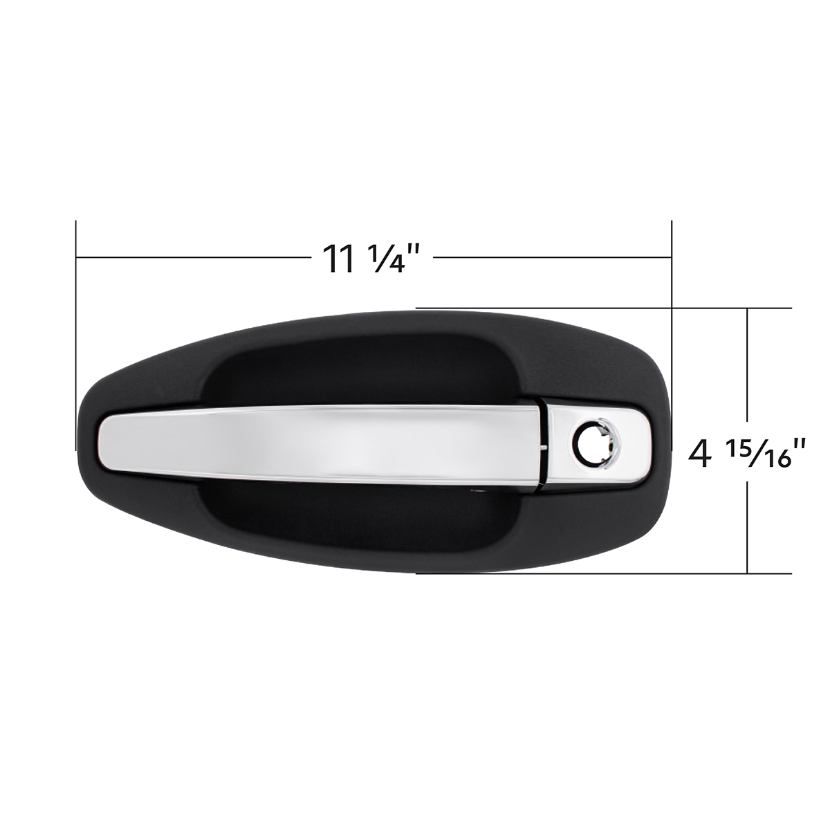 Chrome Exterior Handle For Kenworth T680/T880 (2013-2025) And W990 (2019-2025) - Driver - Thumbnail 5